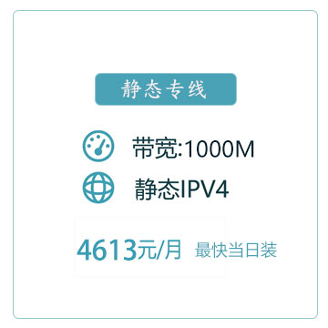 1000M静态IP商务专线